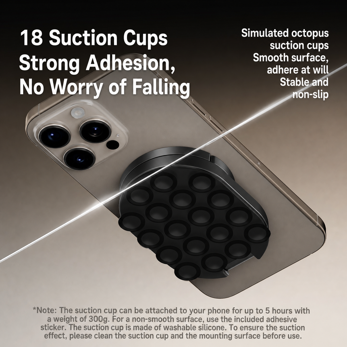 3-in-1 Magnetic Suction Phone Holder – Foldable & Rotatable Stand