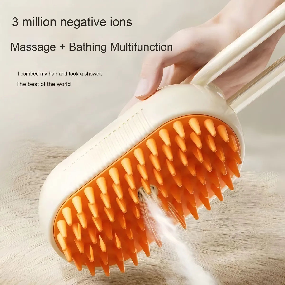 3-in-1 Steam Pet Grooming Brush